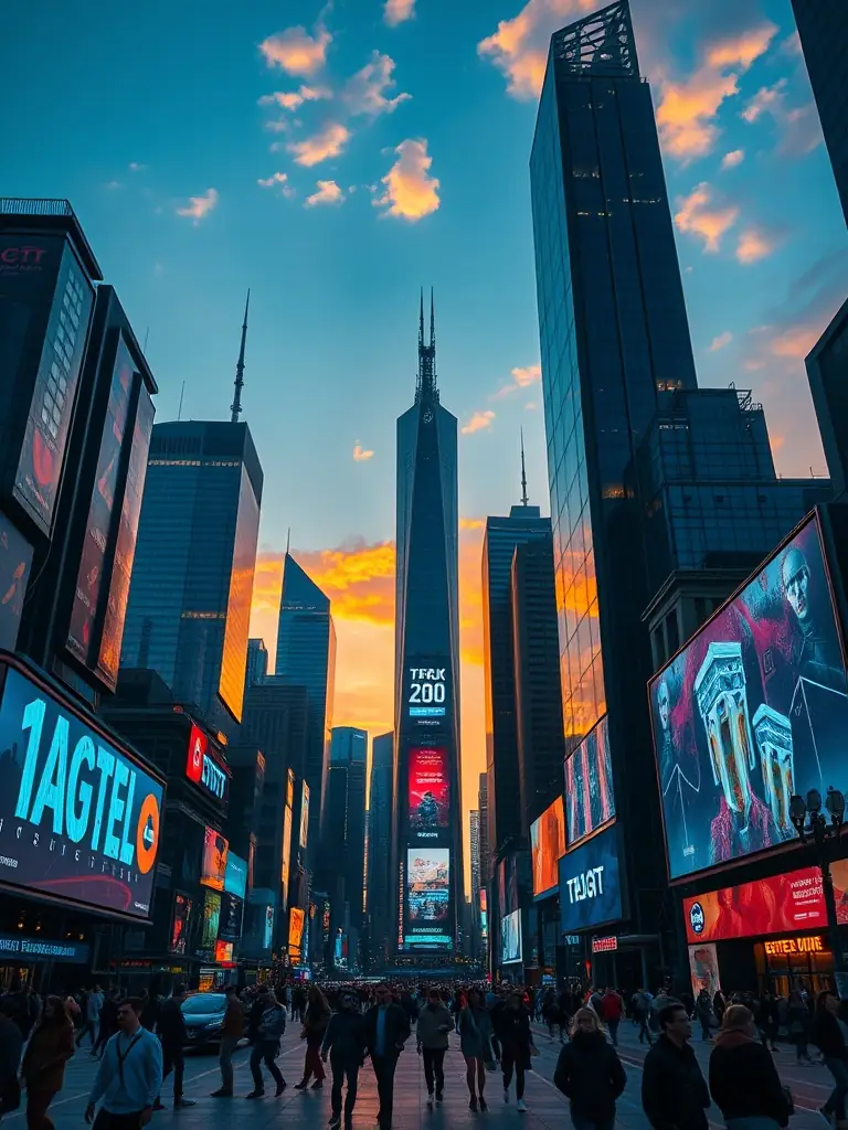 A futuristic cityscape with digital overlays, highlighting Moat Advocates' focus on technology law and innovation.