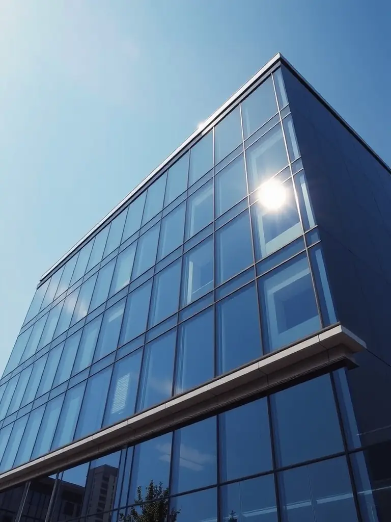 A modern office building with a focus on the corporate law practice of Moat Advocates, emphasizing professionalism and success.
